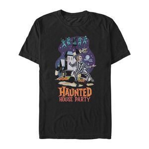 Beetlejuice Unisex Adult Haunted House Party T-Shirt / Black